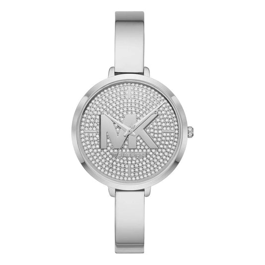 Michael Kors Outlet Charley Silver Quartz Metal Watch MK4432