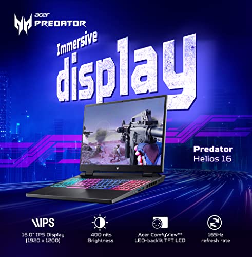acer Predator Helios Neo 16 Gaming Laptop 13th Gen Intel Core i9 Processor (16 GB/1 TB SSD/Windows 11 Home/NVIDIA GeForce RTX 4060) PHN16-71, (16") WUXGA Display