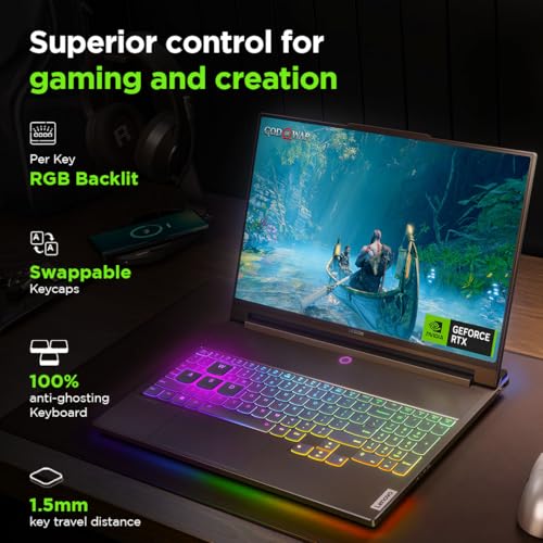 Lenovo Legion 9 2024 Intel Core i9-14900HX 16" (40.64cm) 3.2K Mini LED 1200Nits 165Hz Gaming Laptop (64GB/2TB SSD/Win 11/Office 2021/NVIDIA RTX 4090 16GB/3 Month Game Pass/Black/2.6Kg), 83G0003AIN