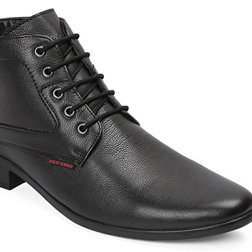 Red Chief Derby Lace Up | Men's Formal Shoes for Office | Black | PU Sole