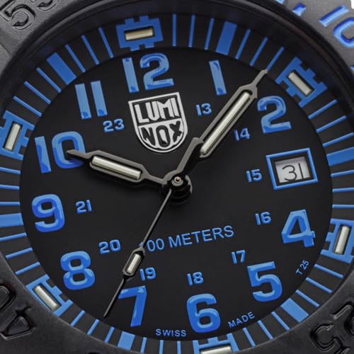 Luminox - Sea Lion 44 mm Men's Watch | SKU 2059.2 | Carbonox Case & Bezel | Swiss Quartz Movement Ronda 515 | Lasting Luminosity 25 Years | 100 m Waterproof | Black Silicone Strap