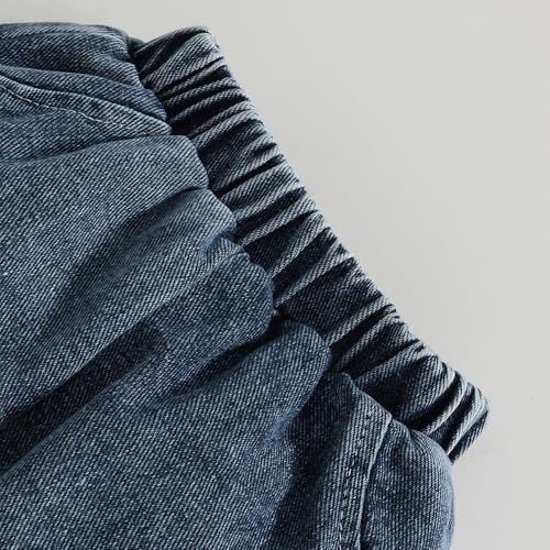 Hoscotch Girls Stripes Multi Sleeveless Jeans Set For Ages (2-3 Years)