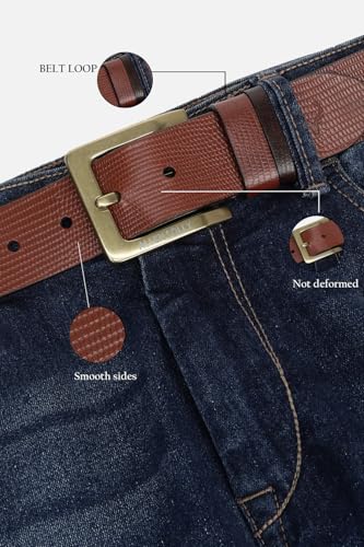 Allen Solly Men Brown Textured Casual Belt