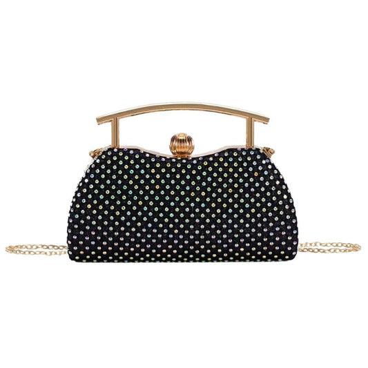 Mastyle® Diamond Clutch Handbag For Women With Rhinestone Surface And Shining Glitter Finish