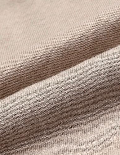 U.S. POLO ASSN. Women Relaxed Fit Brand Printed Sweater (UWAW25SWE197_Beige_M)