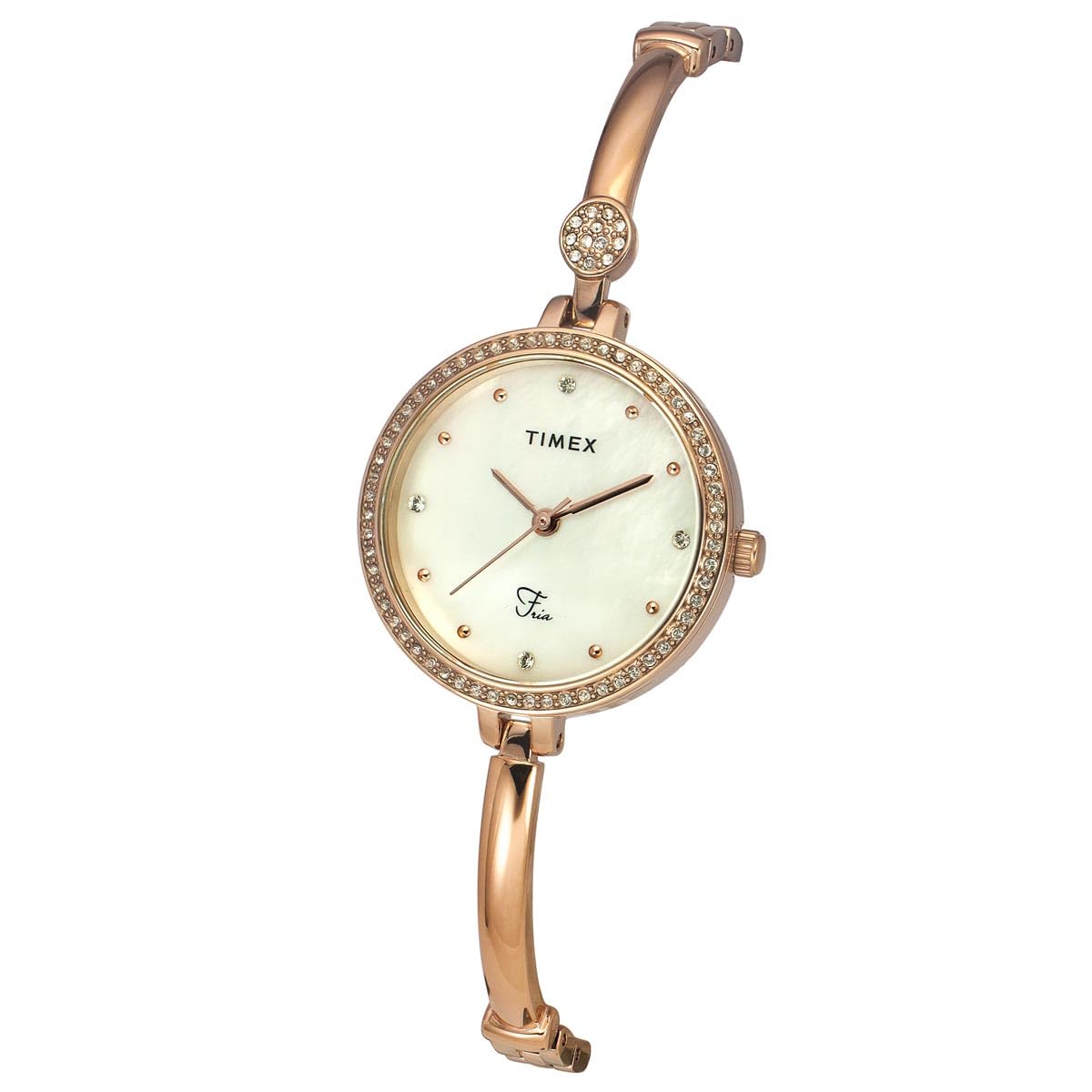 TIMEX Fria Women Off White Round Analog Watch - TWEL18402