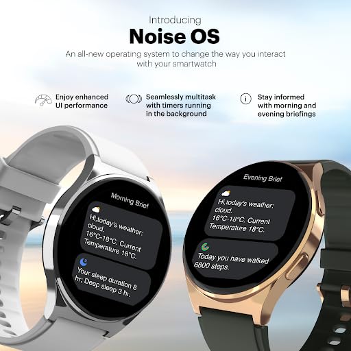 Noise Newly Launched Nova 1.46" Amoled Display with in-Built Bluetooth Calling,Premium Finish,Latest Ui,466 * 466Px Ultra Hd Viewing,110+ Sports Modes Smart Watch for Men&Women (Classic Brown)