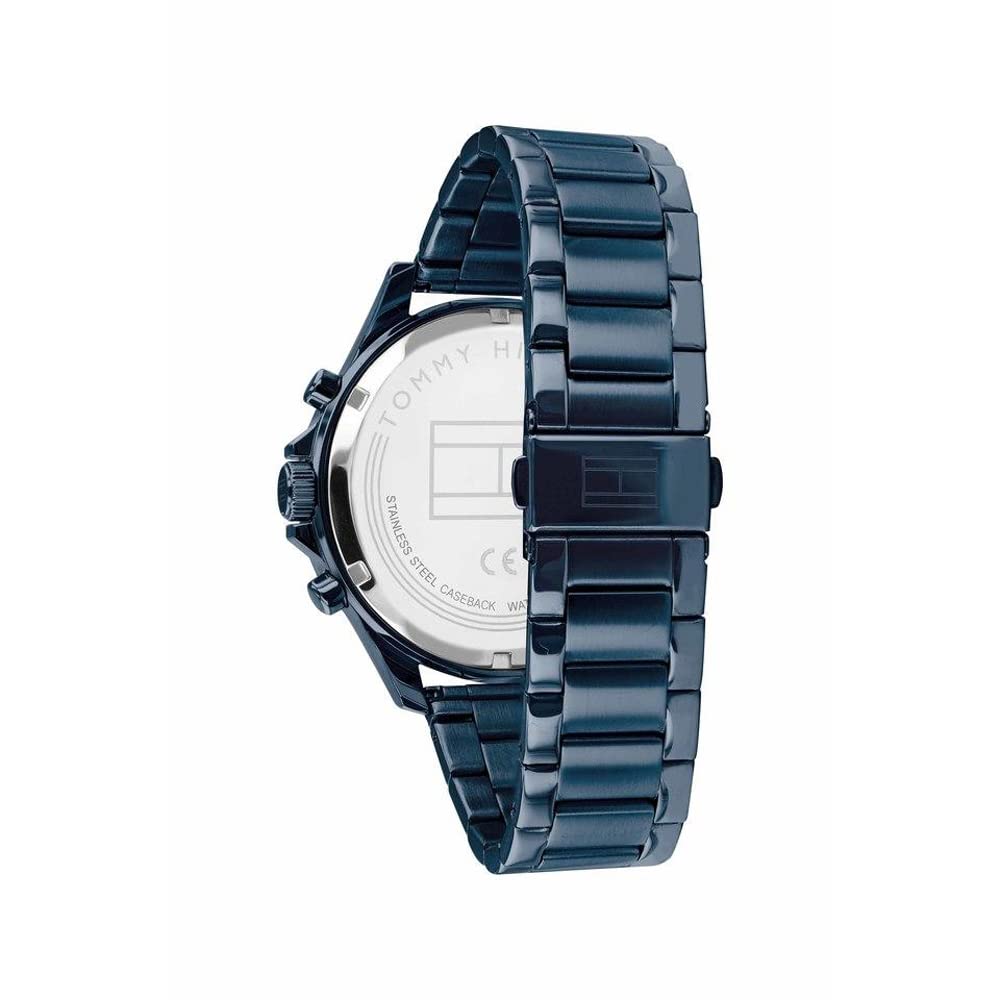Tommy Hilfiger Brand Mens Navy Dial Metallic Multi-Function Watch (WNCTH1791720, Not assigned, Not assigned)