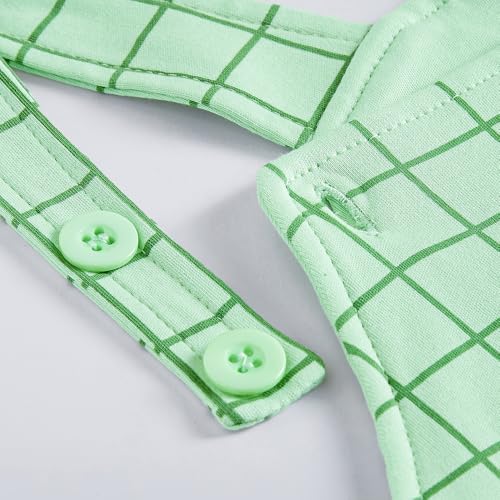 Hopscotch Girls Full Sleeves Green 2-Pc Turtle Applique Cotton Dungaree Set For Ages (9-12 Months)