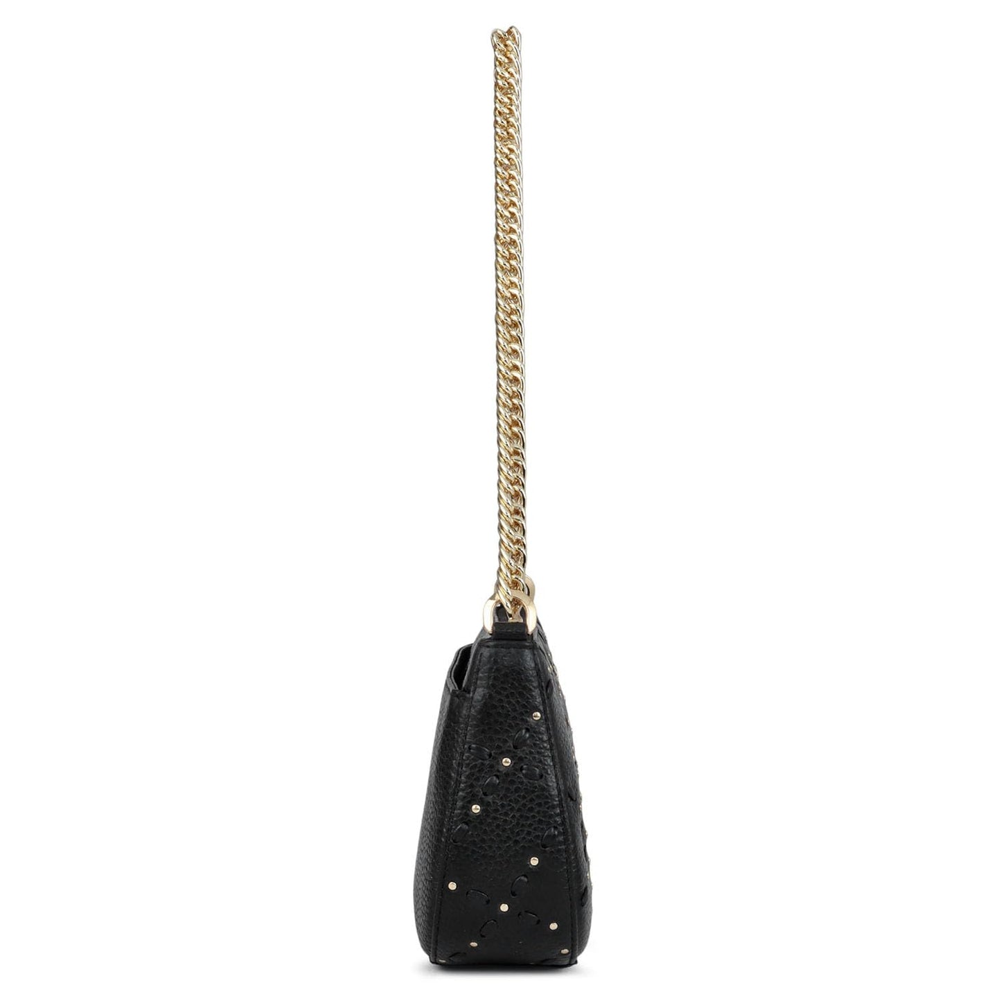 Da Milano Leather Shoulder Bag for Women - Black