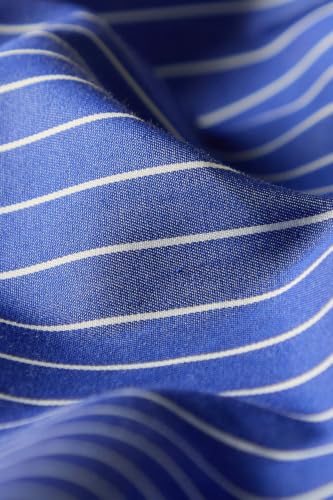Women Blue Stripe Casual Dress