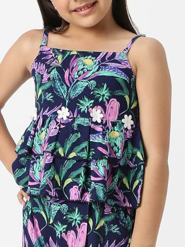 Nautinati Girls Combo Set of Tiered Top and Bottoms