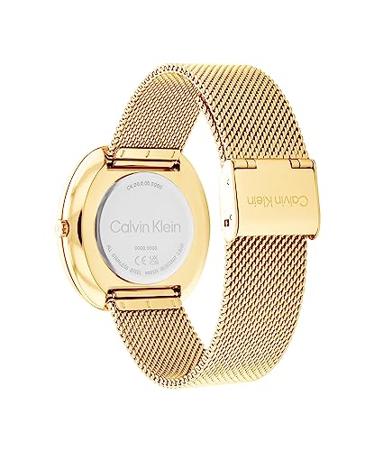 CALVIN KLEIN Sculpt Qtz Basic Silver White Round Dial Women's Watch|Stainless Steel Material|Multi Color Band - 25200246