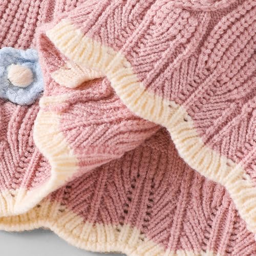 Hopscotch Girls Pink Full Sleeves 2-Pc Floral Applique Pants Set For Age (2-3 Years)