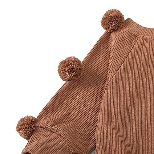 Hopscotch Polycotton Girls Solid Skirt Set In Brown Color For Ages 3-4 Years