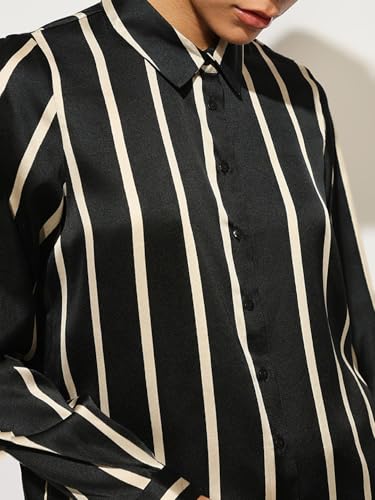 ONLY Women's Regular Black Shirt