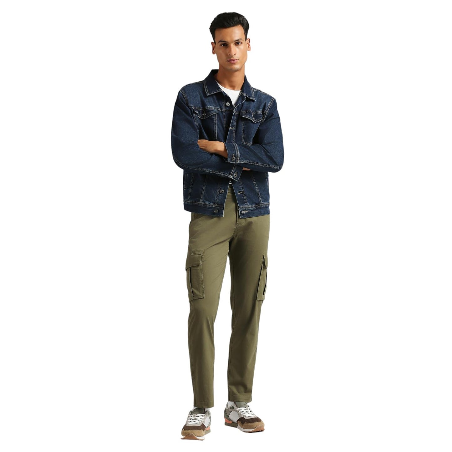 Pepe Jeans Men's Slim Pants (PM211888_Olive Green
