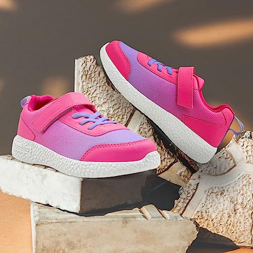 KazarMax Unisex-Child Pink & Purple Sports Shoes -3 UK