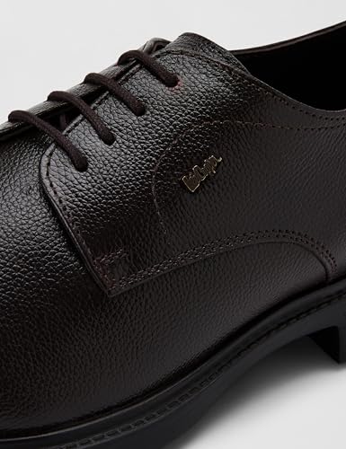 Lee Cooper LC8586E Men's Leather Derby Formal Shoes | Lightweight, Comfortable & Stylish Lace-Ups for Office, Business_LC8586EBORDO_40EU / 6UK Bordo