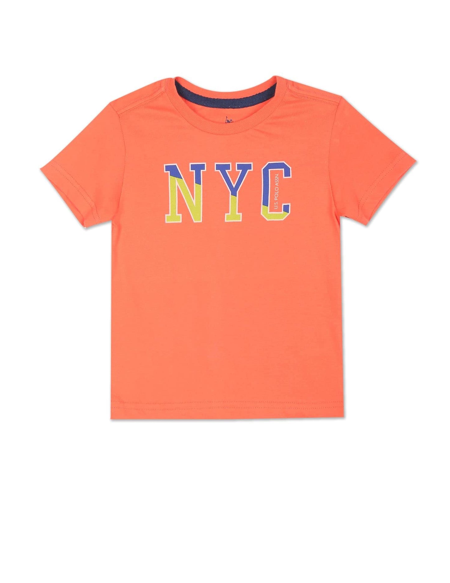 U.S. POLO ASSN. Boys Pure Cotton T-Shirt - Pack of 2 (UKTSHON0015R_Assorted 3_6 Years-7 Years)