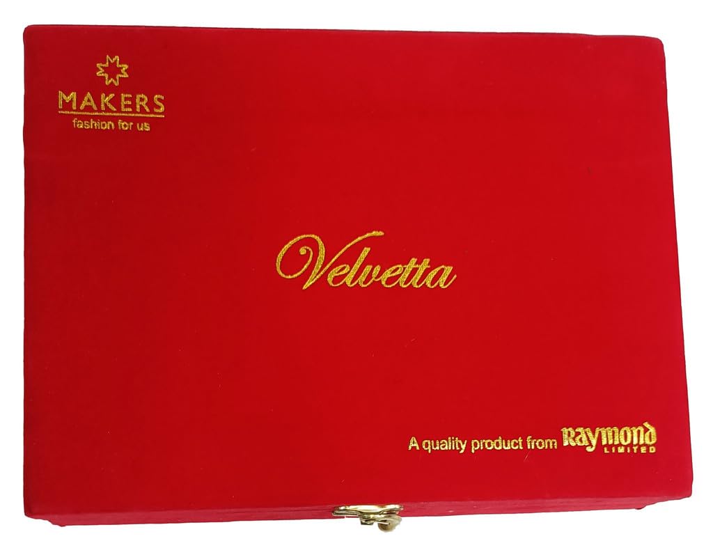 Raymond Fabric Men's Cotton Shirt and Trouser Unstitched Fabric Set of 4- Velvet Gift Pack (Multicolour_Free Size) 1