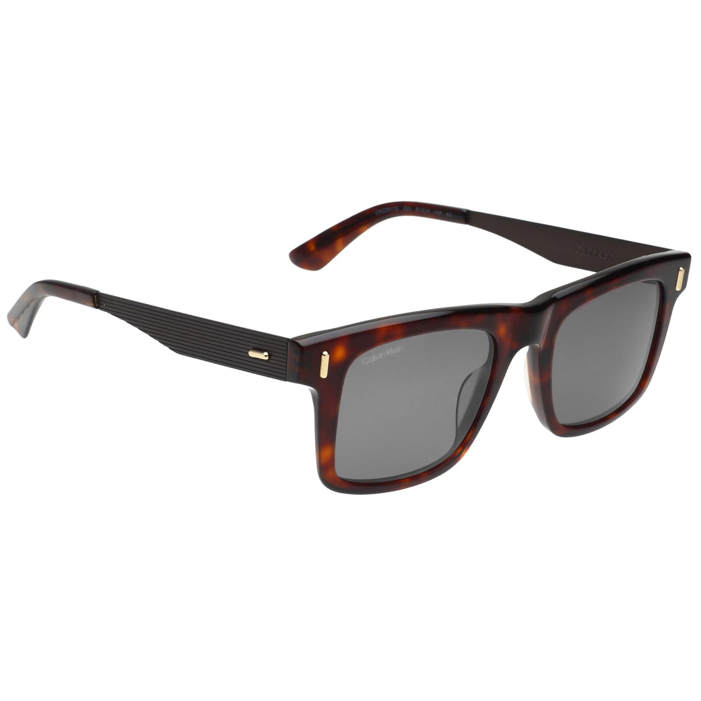 Calvin Klein|Brown Full Frame Square Sunglasses|100% UV Protected (Uv 400) Grey Lens|Men's & Women's|Small|CK 22511 220 51 S