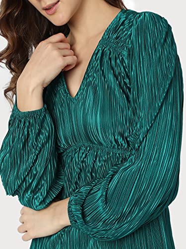 VERO MODA Regular Dress (274529301_Alpine Green_L_)