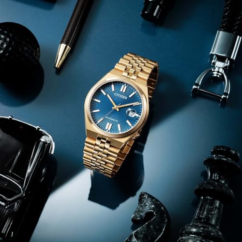 Citizen Tsuyosa 60 Men Automatic Blue Dial Analog Stainless Steel Watch NK0023-57L