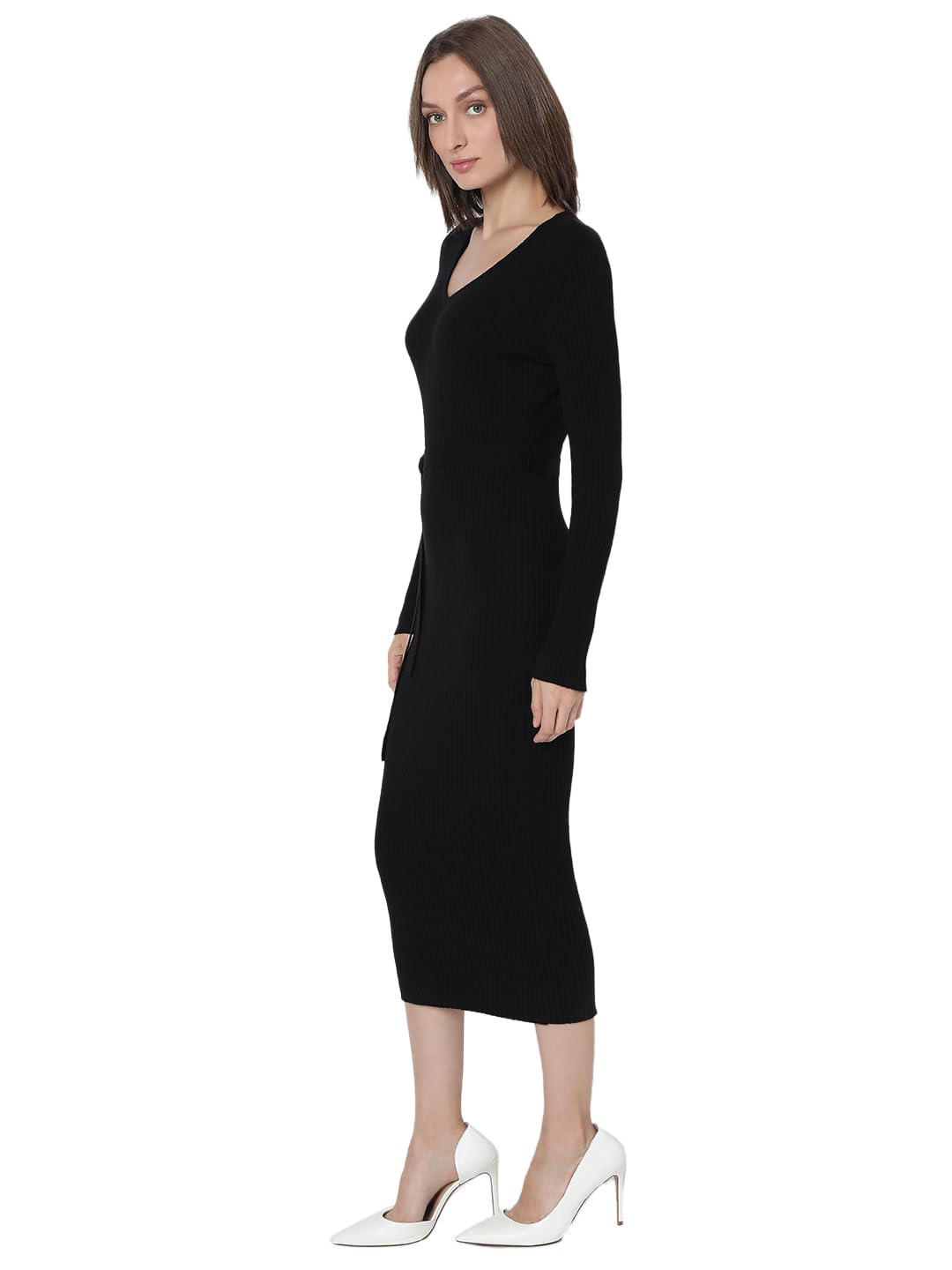 VERO MODA Women's Bodycon Black Dress