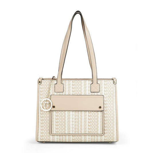 tresmode RIGA Beige Women's Vegan Leather Handbag