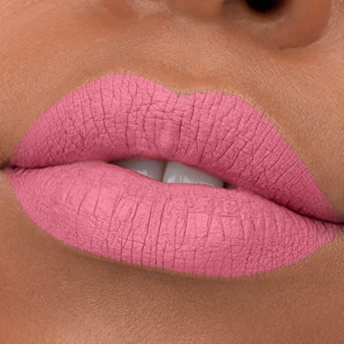 essence 8h Matte Liquid Lipstick, No. 05, Pink, Long-Lasting, Quick-Drying, Vegan, Waterproof, Oil-Free, Alcohol-Free, Pack of 1 (2.5 ml)