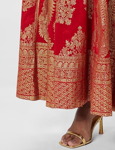 BIBA Women Printed Mix and Match(Skirt CO19862_RED_XL)