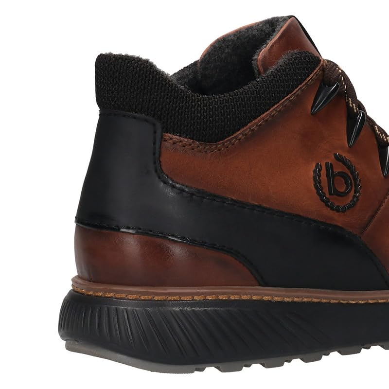 Bugatti Pramo Mid-Brown Men's Wide Lifestyle Sneakers - UK 9