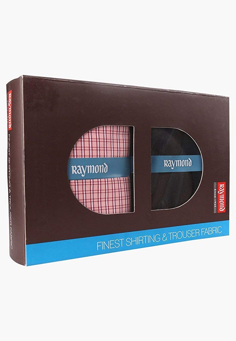 Raymond Fabrics Men's Cotton Unstitched Formal Pant 1.2 m and Shirt 2.25 m Fabric (Multicolour, Free Size) - Set of 6