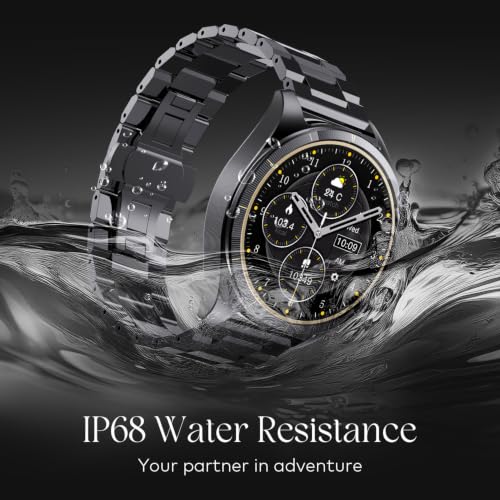 Itel Blink Pro E-sim Smartwatch for Unisex with 4G LTE/BT Calling, 1.5" Amoled Dispaly, Built-in GPS, 100+ Sports Modes, IP68 Water Resistance, Metal Strap, Upto 9 Days Battery Life, Black