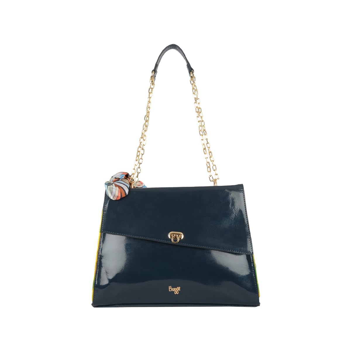 Baggit Women Blue Satchel Sling Bag Medium Size | Ladies Stylish Casual Cross Body Purse Handbag