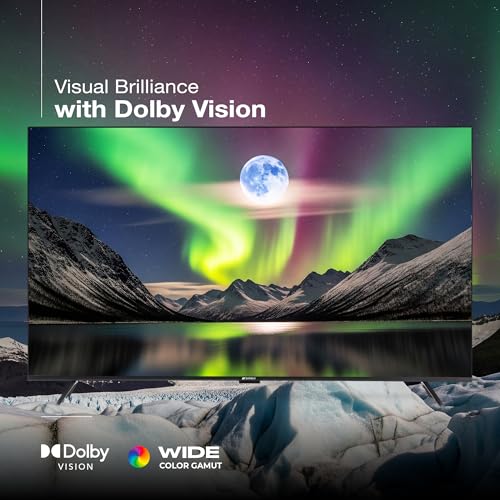 SANSUI 43-Inch (109 cm) 4K QLED Google TV | Dolby Vision, HDR10+, Dolby Atmos, HSR 120Hz, MEMC, 30W Surround Sound, FloLED Panel & Google TV | JSW43UG23Q (Black)