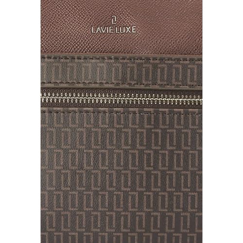 Lavie Mono Quick Synthetic Zipper Closure Women's Sling Bag (CHOCOLATE, SMALL)