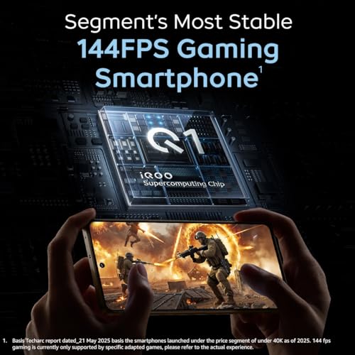 iQOO Neo 10 (Alpine White, 8GB RAM, 256GB Storage) | Segment's Fastest Processor* with Snapdragon 8s Gen 4 & Supercomputing chip Q1 | 120W FlashCharge | Segment's Brightest AMOLED Display*
