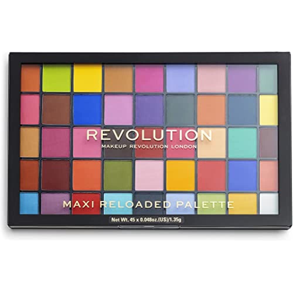 Makeup Revolution Maxi Reloaded Palette Monster Mattes, Multicolor, 60 g