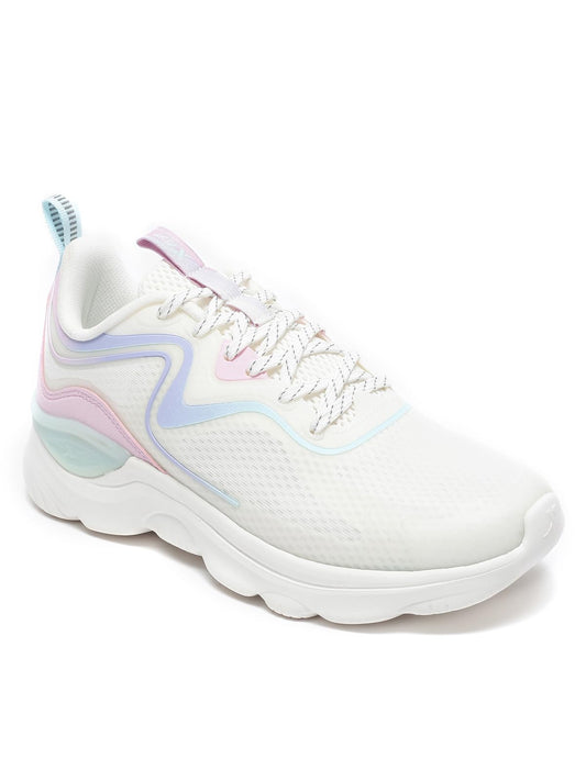 XTEP Canvas White,Ice Peach Running Shoes for Women Euro- 36