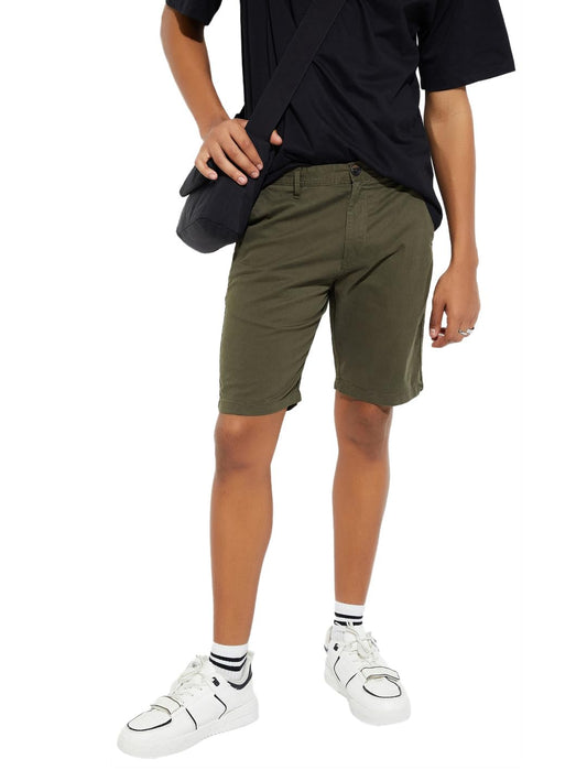 Max URB_N Men Solid Shorts (Olive Green_28)