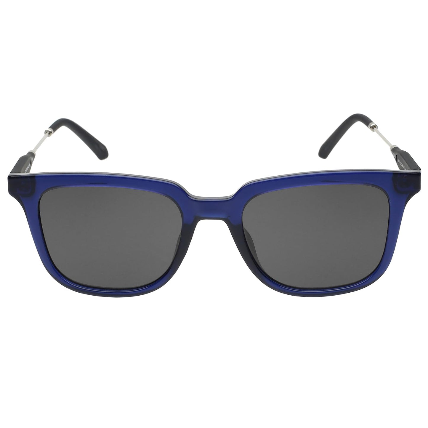 Calvin Klein Jeans|Blue Full Frame Square Sunglasses|100% UV Protected (Uv 400) Grey Lens|Men's & Women's|Small|CKJ 20808 401 52 S