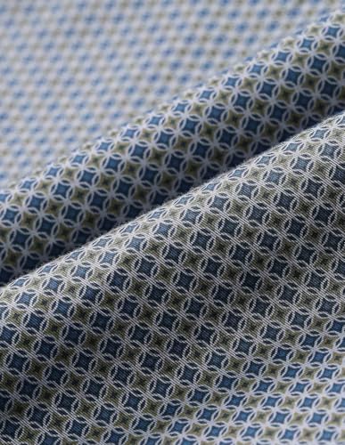 Arrow Sports Men's Geometric Regular Fit Shirt (ASAJSH1745_Teal