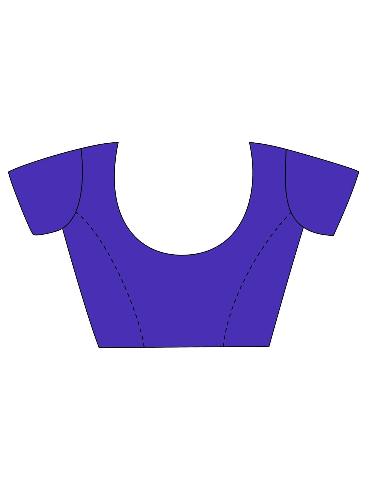 SAREE MALL Women's Woven Design Geometric Print Silk Blend Saree with Unstitched Blouse Piece (Violet_FLORENCE972_RW)