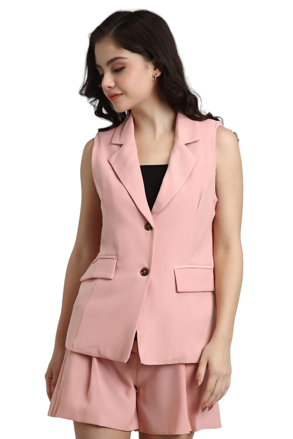 FOREVER 21 Women's A-Line Coat (FWA24CCJF0027_Pink