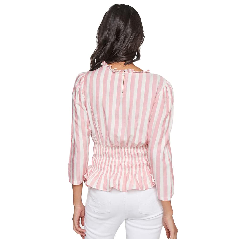 AND Women's Regular Shirt (SS22AS070TY08_Pink 16)