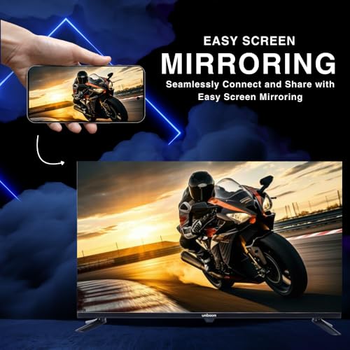 Uniboom_Optima Series 80 cm (32 inch) HD Smart LED TV |Android TV with Voice Command App |5000+ Free Movies |30W Sonic Boom Speakers| 500+ Certified Apps |Mobile Remote |Mobile Screen Cast-32S-ULT-AED