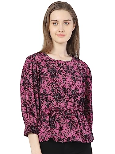 VERO MODA Regular Fit Top(252761201_Deep Orchid_XXL)