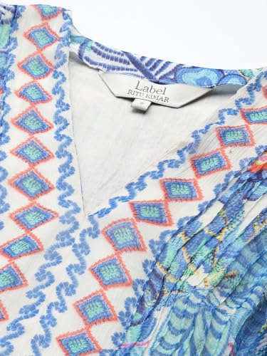 Label RITU KUMAR Blue Malibu Long Dress